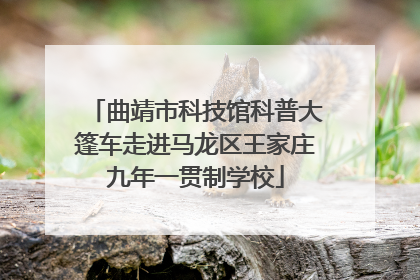 曲靖市科技馆科普大篷车走进马龙区王家庄九年一贯制学校